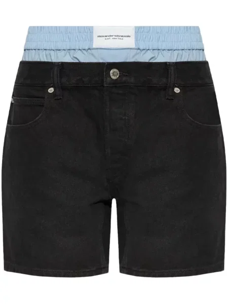 Pantaloni scurți Alexander Wang negru