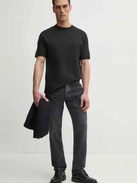 Kratka majica Calvin Klein Jeans črna