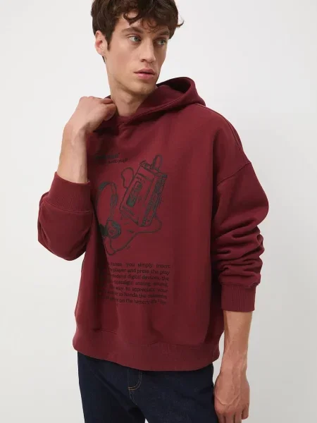 Pulover Medicine s kapuco oranžna