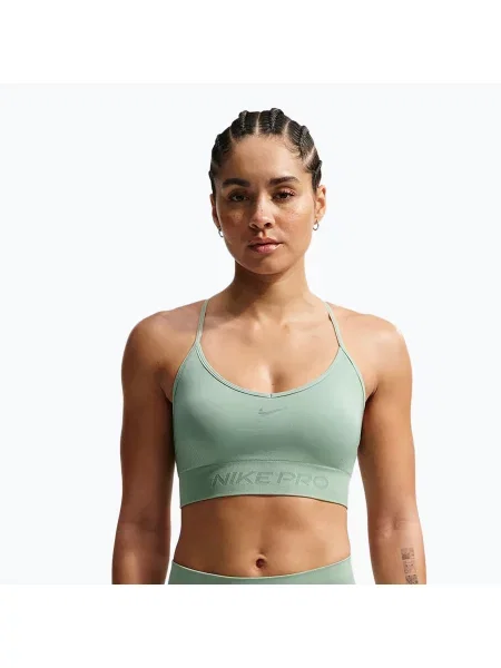 Спортен сутиен Nike Pro Seamless Light Support steam зелено