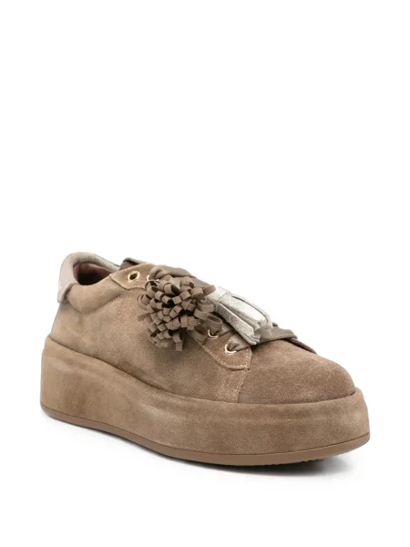 Sneakerși Gio+ cu platformă maro