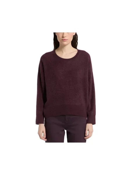 Sweter Marella wełniany fioletowy