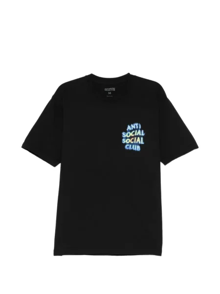 Tricou Anti Social Social Club cu imagine negru
