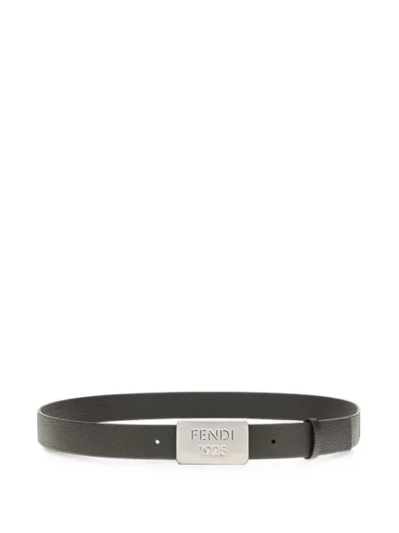 Cu centură curea Fendi din piele negru