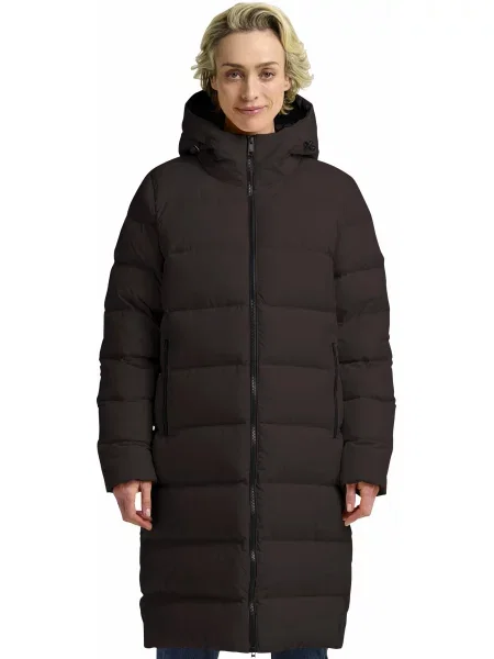Пуховик Jack Wolfskin Frozen palace coat w rds коричневий