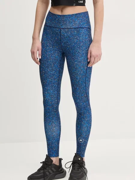 Legginsy Adidas By Stella Mccartney niebieskie