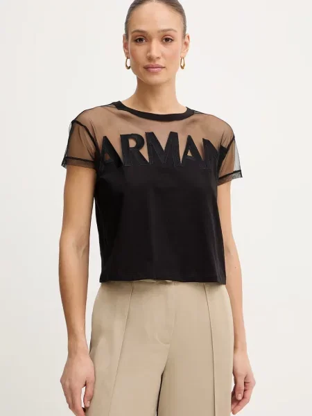 Kratka majica Armani Exchange črna