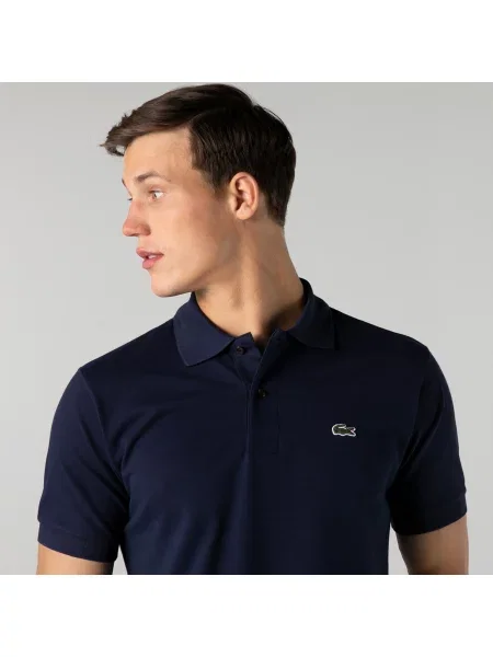 Поло Lacoste синее