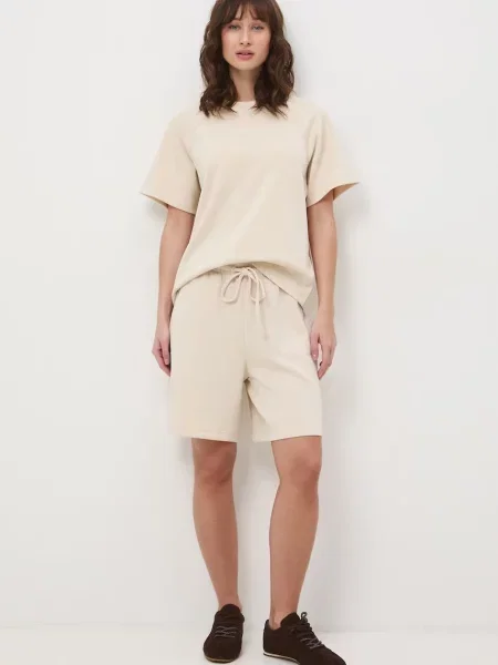 Medicine szorty dresowe z modalem beżowe
