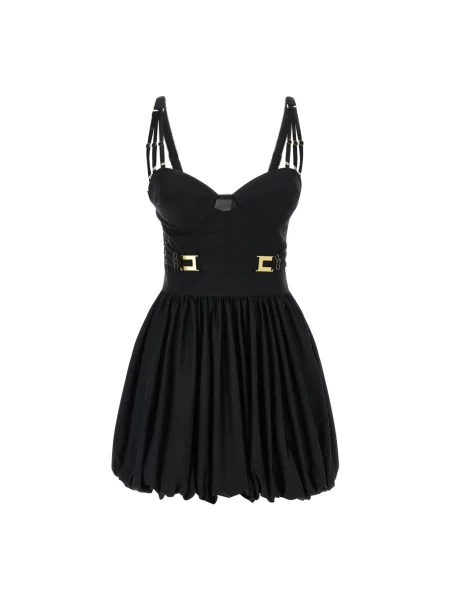 Mała mały sukienka mini Elisabetta Franchi tiulowa czarna