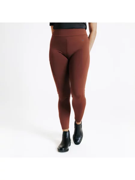Legginsy jeździeckie full grip brązowe