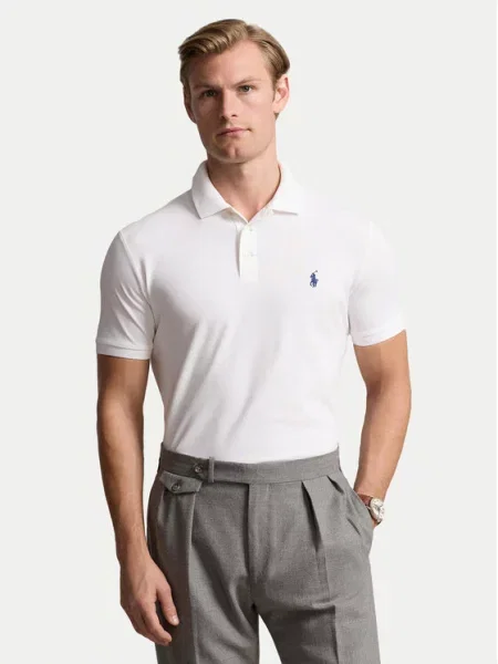 Однотонное поло Polo Ralph Lauren бордовое