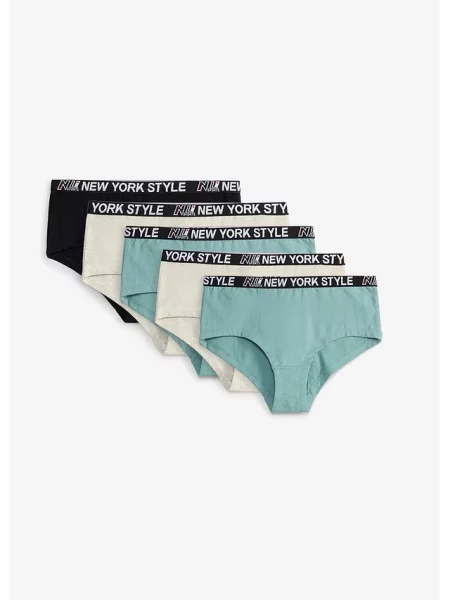 Figi panty 5 par czarne
