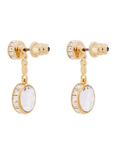 Swarovski Uhani rjava lila zlata