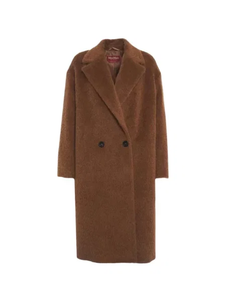 Dvouřadý kabát Max Mara hnědý