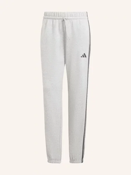 Pruhovaný sportovní kalhoty Adidas šedý