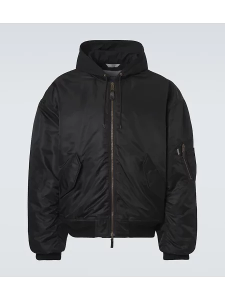 Jakna Balenciaga s kapuco črna