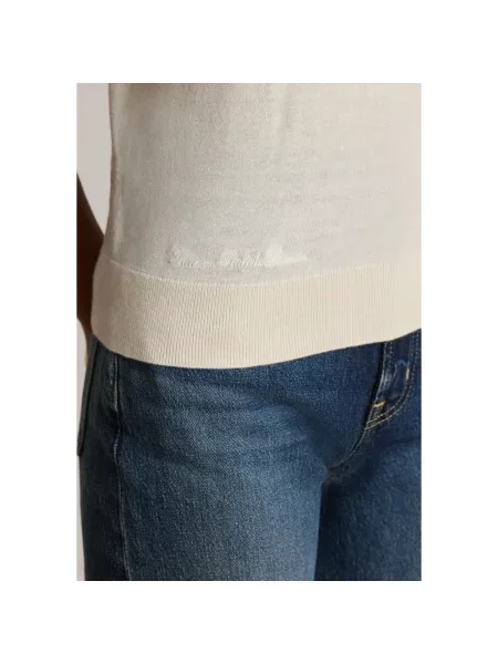 Sweter Ralph Lauren z krótkim rękawem beżowy