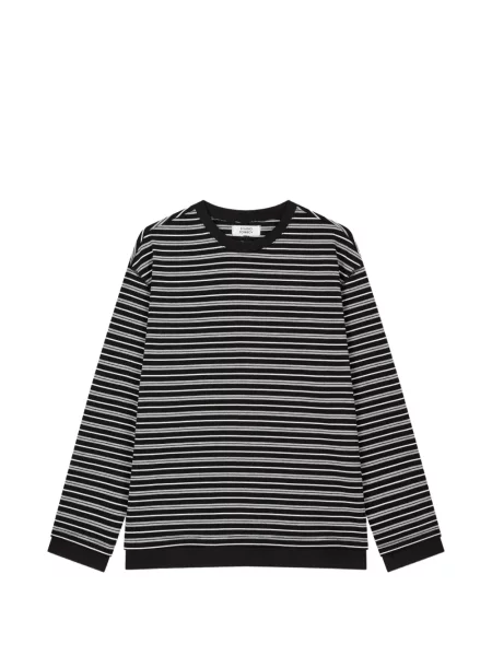 Lung tricou Tomboy negru