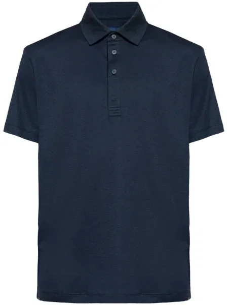 Polo Paul & Shark din jerseu albastru
