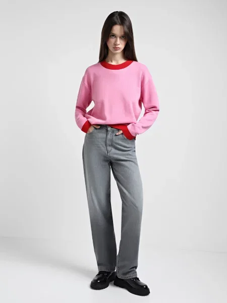 Прямые джинсы Emporio Armani серые