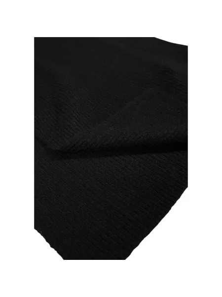 Fular Pieces tricotate negru