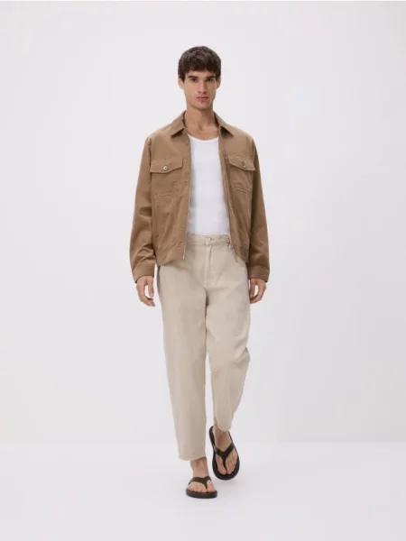 Джинсы Reserved бежевые