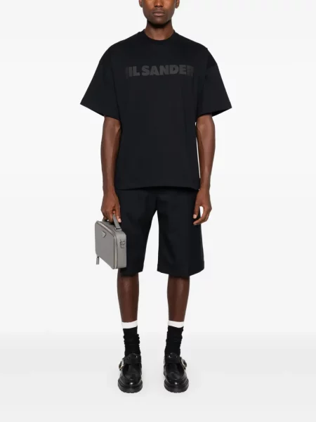 Marškinėliai Jil Sander juoda