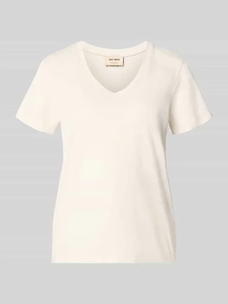 Męski t-shirt o kroju regular fit z dekoltem w serek model Dala' Mos Mosh