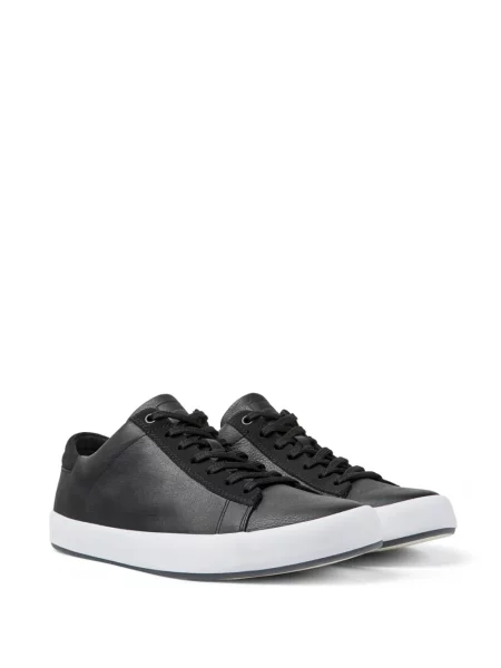 Sneakerși Camper cu șireturi din piele negru