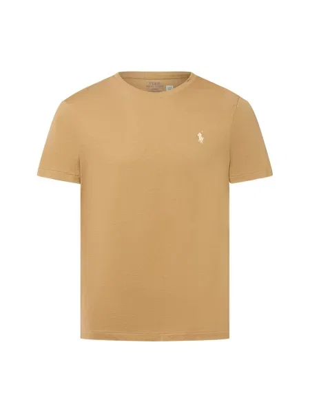 Polo Ralph Lauren Koszulka Mężczyźni jednolity S beżowy