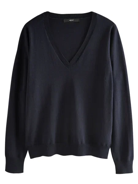 Next Pulover marin albastru