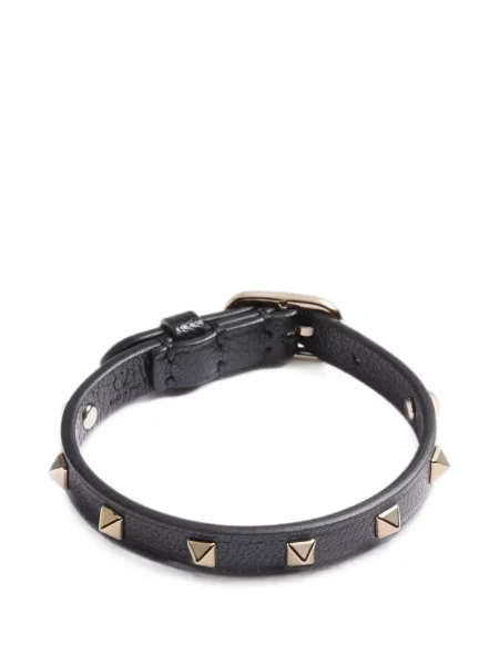 Brăţară Valentino Garavani din piele negru