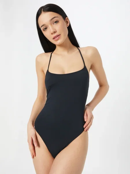 Dámske jednodielne plavky ROXY Beach Classics Fashion anthracite čierna