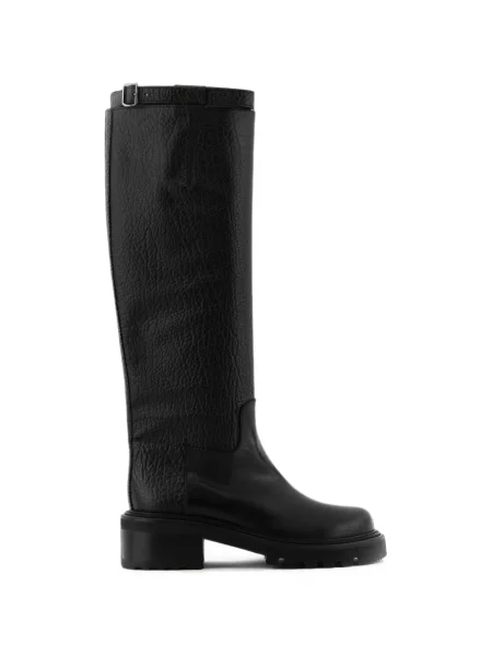 Botine Paul Warmer din piele negru