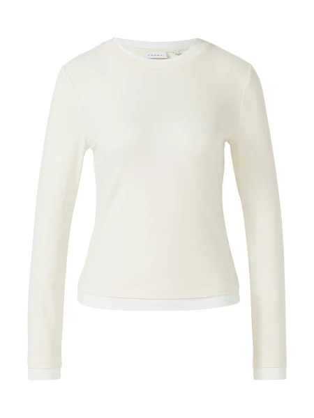 COMMA Tricou crem alb