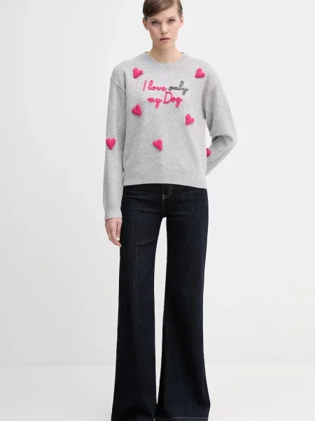 Шерстяной свитер Mc2 Saint Barth серый