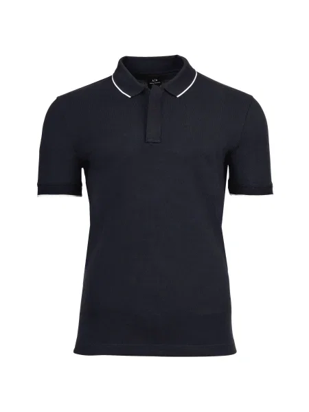Armani Exchange Pólóing Slim Fit sötétkék