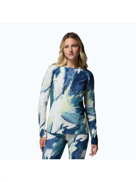 Дамска термоактивна блуза с дълъг ръкав Columbia Omni-Heat Infinity Knit everblue snowflight синьо