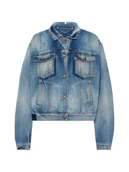 Gulerat geacă de blugi Maison Margiela albastru