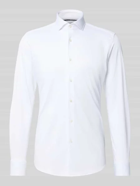 Koszula biznesowa o kroju slim fit z kołnierzykiem typu cutaway model ‘HANK’ Boss biała