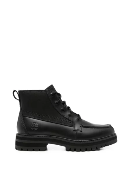 Botine Timberland cu șireturi din dantelă negru