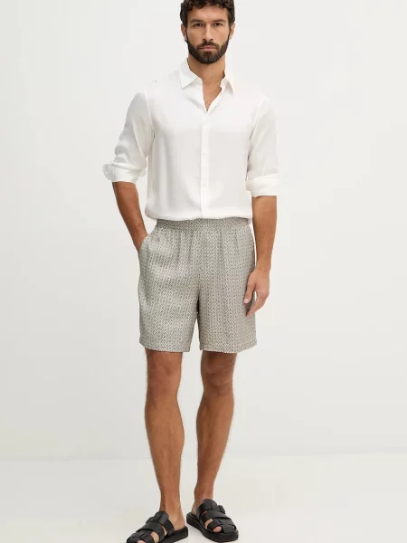 Armani Exchange szorty beżowe