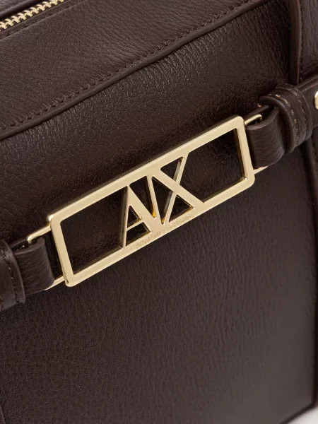Кожаная сумка через плечо Armani Exchange