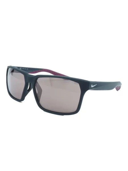 Ochelari de soare Nike cu cordon din jerseu cu imprimeu abstract gri