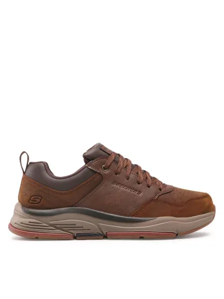 Sneakersy Skechers brązowe