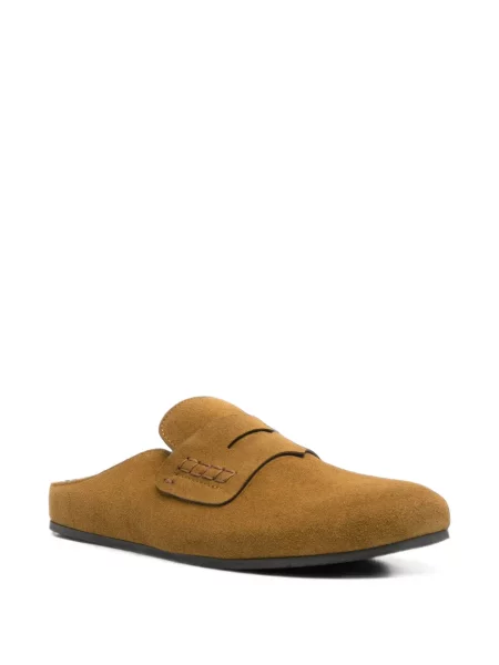 Papuci tip mules Erika Cavallini maro