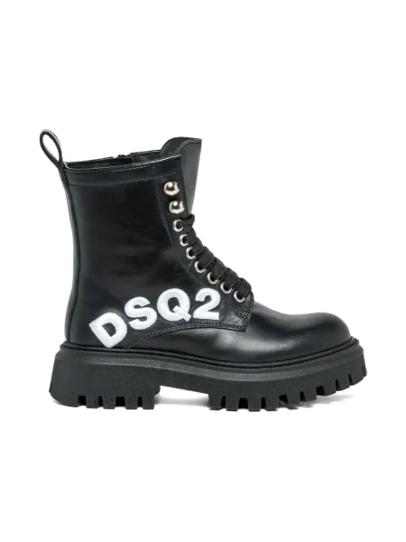 Botki dziecięce Dsquared2 czarne
