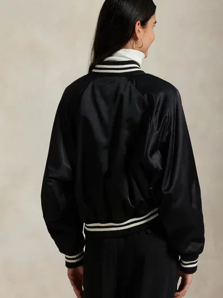 Polo Ralph Lauren kurtka bomber przejściowa oversize czarny