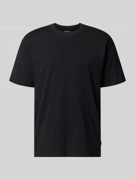Damski t-shirt o kroju regular fit z okrągłym dekoltem Jack & Jones czarna
